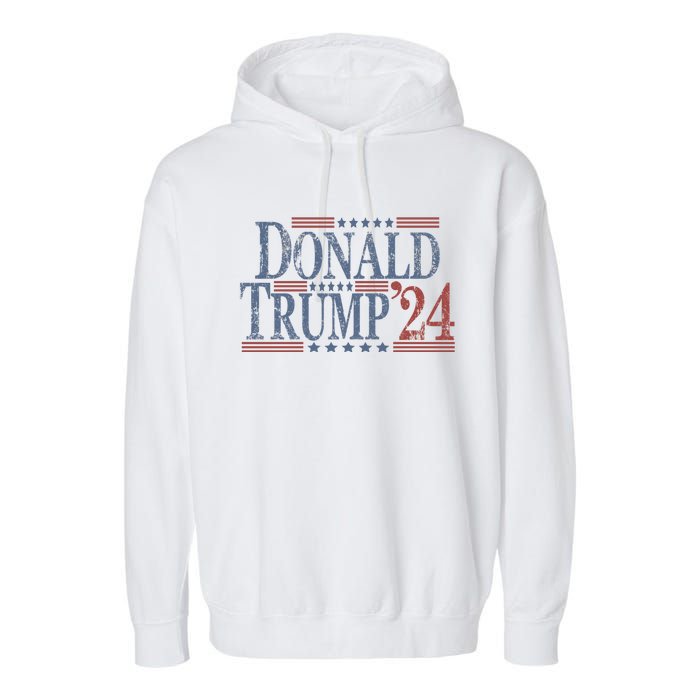 Distressed Donald Trump 2024 Gift Garment-Dyed Fleece Hoodie