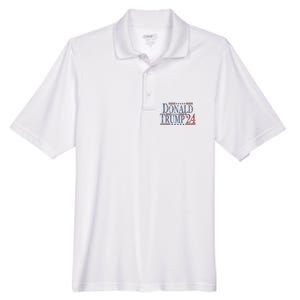 Distressed Donald Trump 2024 Gift Men's Origin Performance Pique Polo