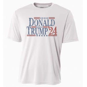 Distressed Donald Trump 2024 Gift Cooling Performance Crew T-Shirt