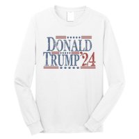 Distressed Donald Trump 2024 Gift Long Sleeve Shirt