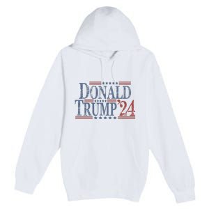 Distressed Donald Trump 2024 Gift Premium Pullover Hoodie