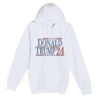 Distressed Donald Trump 2024 Gift Premium Pullover Hoodie