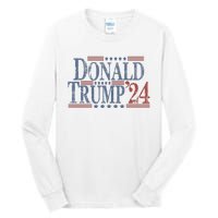 Distressed Donald Trump 2024 Gift Tall Long Sleeve T-Shirt