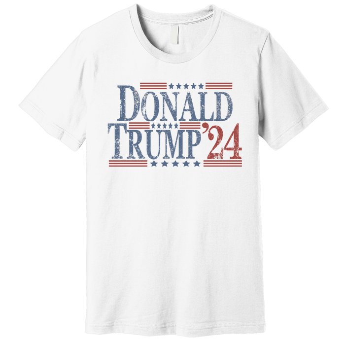 Distressed Donald Trump 2024 Gift Premium T-Shirt