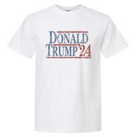 Distressed Donald Trump 2024 Donald Trump 24 Garment-Dyed Heavyweight T-Shirt