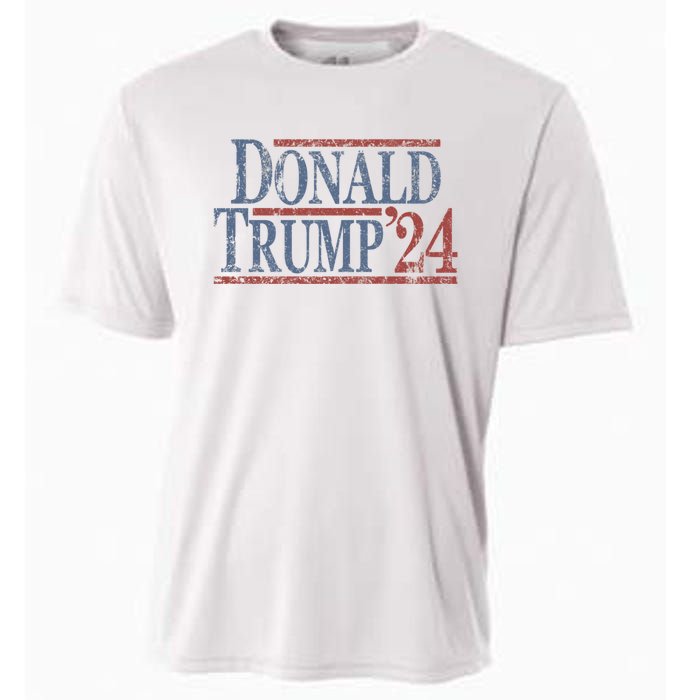 Distressed Donald Trump 2024 Donald Trump 24 Cooling Performance Crew T-Shirt