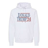 Distressed Donald Trump 2024 Donald Trump 24 Premium Hoodie