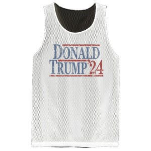 Distressed Donald Trump 2024 Donald Trump 24 Mesh Reversible Basketball Jersey Tank