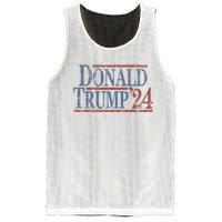 Distressed Donald Trump 2024 Donald Trump 24 Mesh Reversible Basketball Jersey Tank