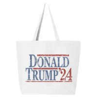 Distressed Donald Trump 2024 Donald Trump 24 25L Jumbo Tote