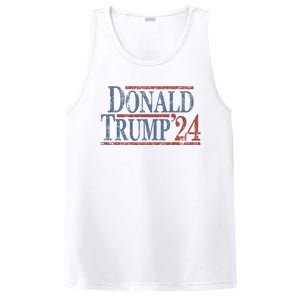 Distressed Donald Trump 2024 Donald Trump 24 PosiCharge Competitor Tank