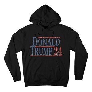 Distressed Donald Trump 2024 Hoodie