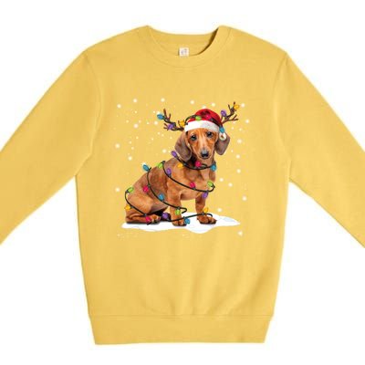 Dachshund Dogs Tree Christmas Sweater Xmas For Pet Dog Meaningful Gift Premium Crewneck Sweatshirt