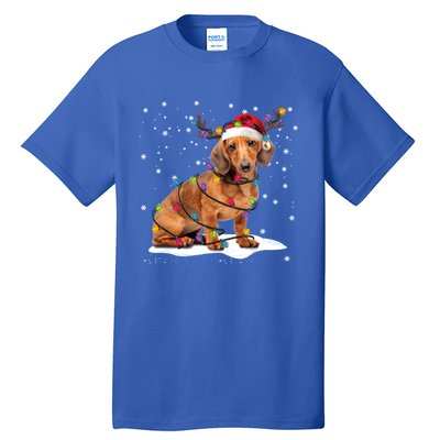 Dachshund Dogs Tree Christmas Sweater Xmas For Pet Dog Meaningful Gift Tall T-Shirt