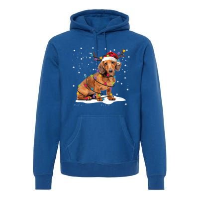 Dachshund Dogs Tree Christmas Sweater Xmas For Pet Dog Meaningful Gift Premium Hoodie