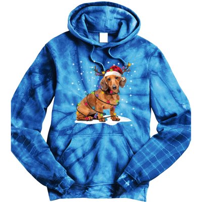 Dachshund Dogs Tree Christmas Sweater Xmas For Pet Dog Meaningful Gift Tie Dye Hoodie