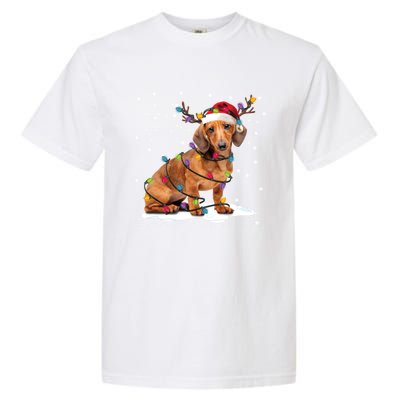 Dachshund Dogs Tree Christmas Sweater Xmas For Pet Dog Meaningful Gift Garment-Dyed Heavyweight T-Shirt