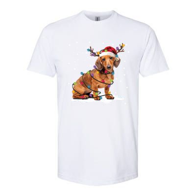 Dachshund Dogs Tree Christmas Sweater Xmas For Pet Dog Meaningful Gift Softstyle CVC T-Shirt