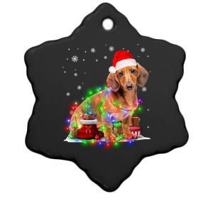 Dachshund Dogs Tree Christmas Sweater Xmas Pet Dog Lover Cool Gift Ceramic Star Ornament