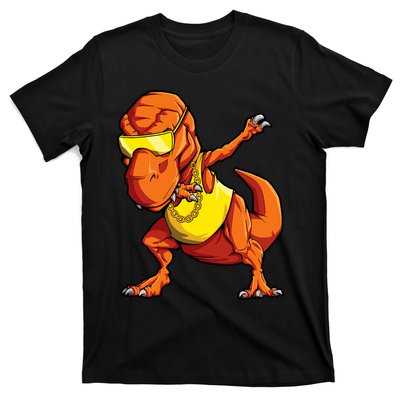 Dabbing Dinosaur T Rex Funny Dab Meme T-Shirt