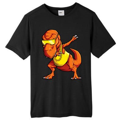 Dabbing Dinosaur T Rex Funny Dab Meme Tall Fusion ChromaSoft Performance T-Shirt