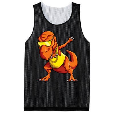 Dabbing Dinosaur T Rex Funny Dab Meme Mesh Reversible Basketball Jersey Tank