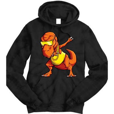 Dabbing Dinosaur T Rex Funny Dab Meme Tie Dye Hoodie