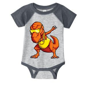 Dabbing Dinosaur T Rex Funny Dab Meme Infant Baby Jersey Bodysuit