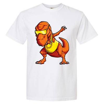 Dabbing Dinosaur T Rex Funny Dab Meme Garment-Dyed Heavyweight T-Shirt