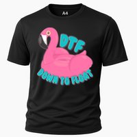 Dtf Down To Float Vacation Time Flamingo Floatie Cooling Performance Crew T-Shirt