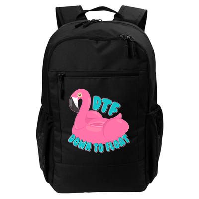 Dtf Down To Float Vacation Time Flamingo Floatie Backpack