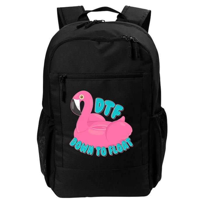 Dtf Down To Float Vacation Time Flamingo Floatie Backpack
