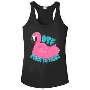 Dtf Down To Float Vacation Time Flamingo Floatie Ladies PosiCharge Competitor Racerback Tank