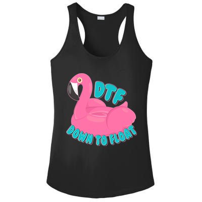 Dtf Down To Float Vacation Time Flamingo Floatie Ladies PosiCharge Competitor Racerback Tank
