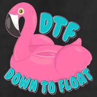 Dtf Down To Float Vacation Time Flamingo Floatie Trucker Hat