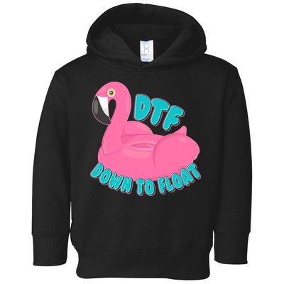 Dtf Down To Float Vacation Time Flamingo Floatie Toddler Hoodie