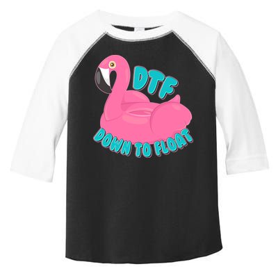 Dtf Down To Float Vacation Time Flamingo Floatie Toddler Fine Jersey T-Shirt