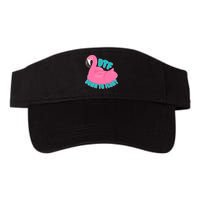 Dtf Down To Float Vacation Time Flamingo Floatie Visor