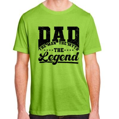 Dad Daddy The The Myth The Legend Retro Gift Adult ChromaSoft Performance T-Shirt