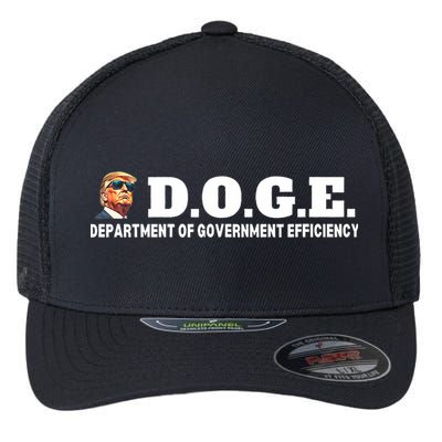 D.O.G.E. Doge Trump Department Of Government Efficiency Flexfit Unipanel Trucker Cap
