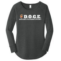 D.O.G.E. Doge Trump Department Of Government Efficiency Women's Perfect Tri Tunic Long Sleeve Shirt