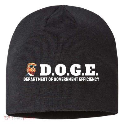 D.O.G.E. Doge Trump Department Of Government Efficiency Sustainable Beanie