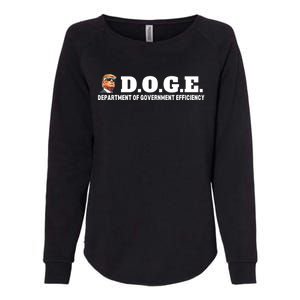 D.O.G.E. Doge Trump Department Of Government Efficiency Womens California Wash Sweatshirt