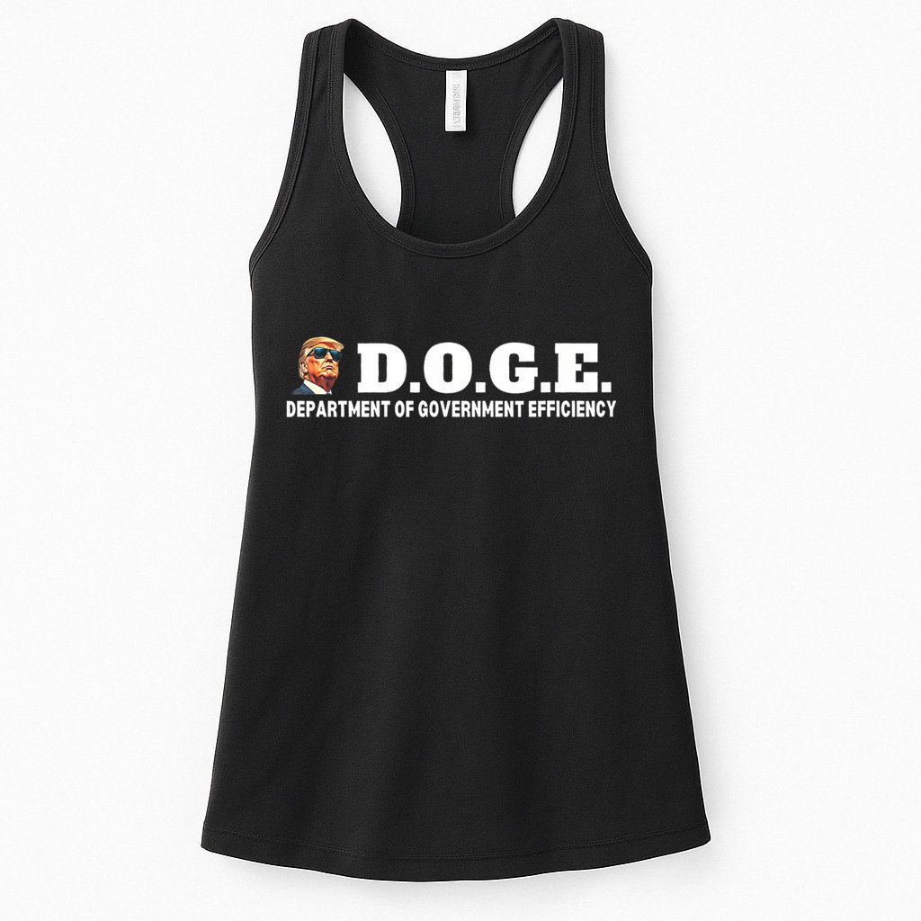 D.O.G.E. Doge Trump Department Of Government Efficiency Womens Tank Top