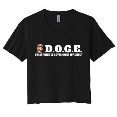 D.O.G.E. Doge Trump Department Of Government Efficiency Crop Top
