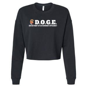 D.O.G.E. Doge Trump Department Of Government Efficiency Cropped Pullover Crew