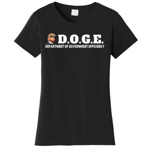 D.O.G.E. Doge Trump Department Of Government Efficiency Women's T-Shirt