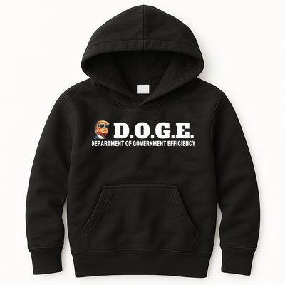 D.O.G.E. Doge Trump Department Of Government Efficiency Kids Hoodie