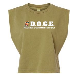 D.O.G.E. Doge Trump Department Of Government Efficiency Garment-Dyed Women's Muscle Tee