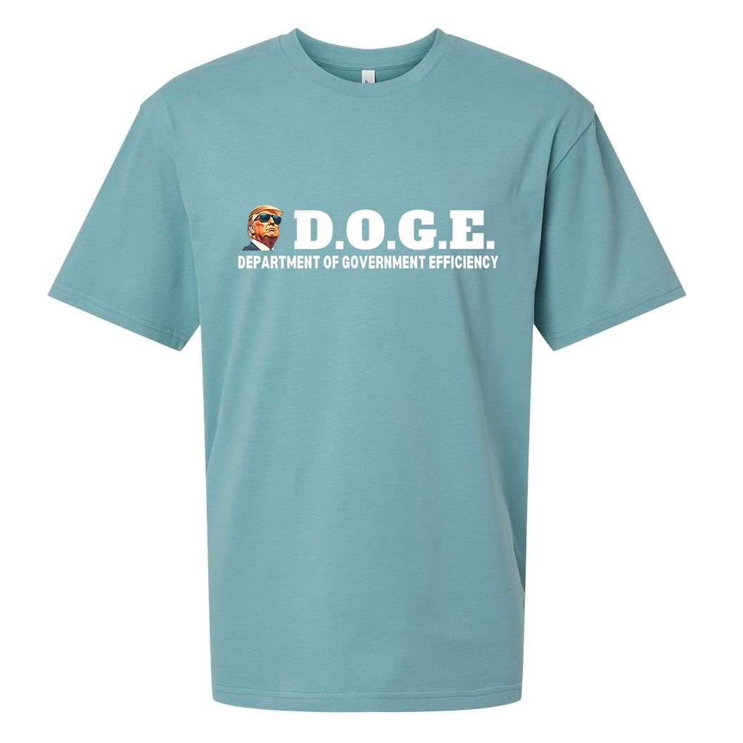 D.O.G.E. Doge Trump Department Of Government Efficiency Sueded Cloud Jersey T-Shirt